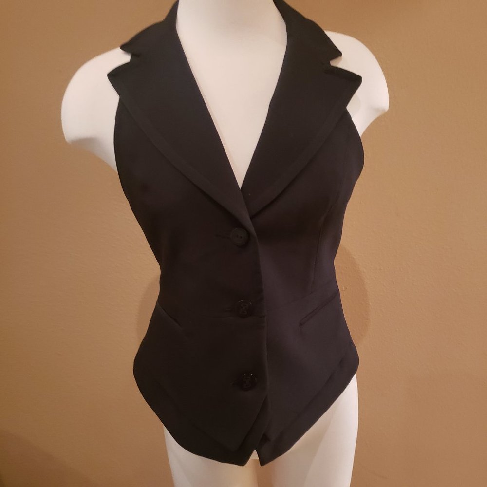 bebe Black Racerback Vest